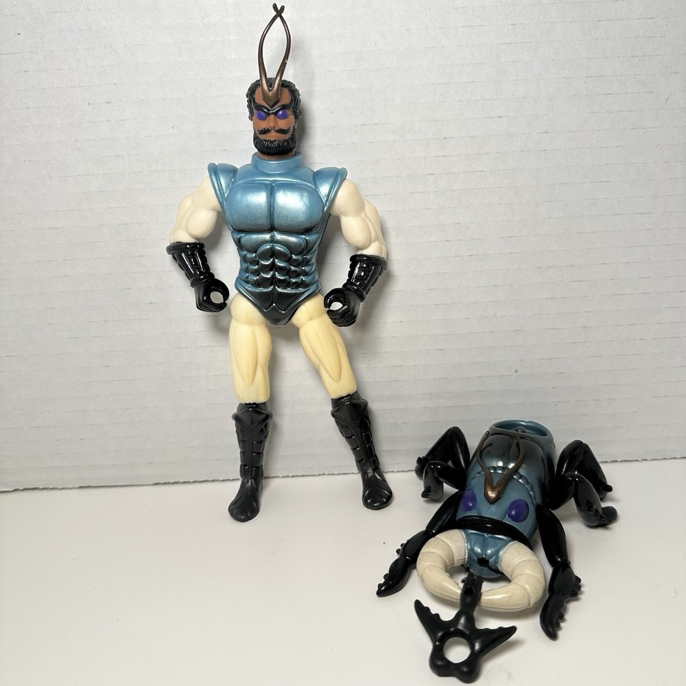 Vintage 80s Coleco Sectaurs Action‎ Figure (A) - Mantor -  w/ Raplor